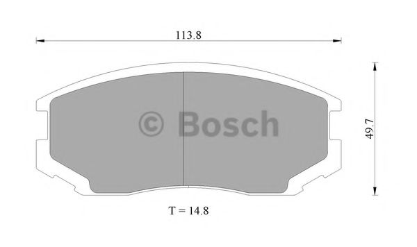 BOSCH 0 986 505 693 Тормозные колодки для MITSUBISHI LANCER IV (Митсубиши/митсубиси Ланcэр иv) BOSCH 0 986 505 693 Тормозные колодки для MITSUBISHI LANCER IV (Митсубиши/митсубиси Ланcэр иv)
