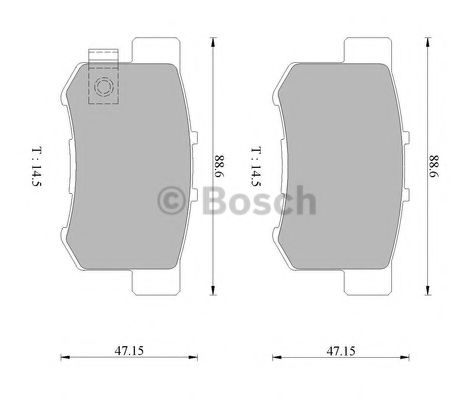 BOSCH 0 986 505 694 Тормозные колодки 