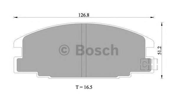 BOSCH 0 986 505 700 Тормозные колодки 