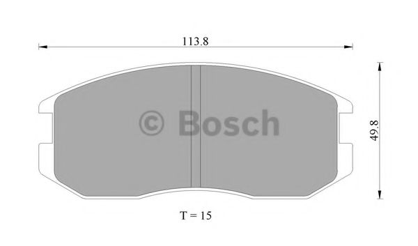 BOSCH 0 986 505 706 Тормозные колодки для MITSUBISHI LANCER IV (Митсубиши/митсубиси Ланcэр иv) BOSCH 0 986 505 706 Тормозные колодки для MITSUBISHI LANCER IV (Митсубиши/митсубиси Ланcэр иv)