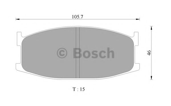 BOSCH 0 986 505 716 Тормозные колодки 
