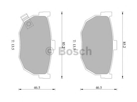 BOSCH 0 986 505 724 Тормозные колодки для KIA FORTE II (Киа Фортэ 2) BOSCH 0 986 505 724 Тормозные колодки для KIA FORTE II (Киа Фортэ 2)