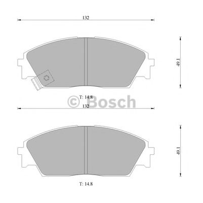 BOSCH 0 986 505 725 Тормозные колодки для HONDA PRELUDE III (Хонда Прэлудэ 3) BOSCH 0 986 505 725 Тормозные колодки для HONDA PRELUDE III (Хонда Прэлудэ 3)