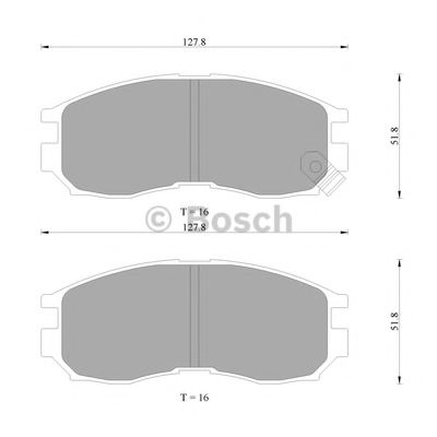 BOSCH 0 986 505 743 Тормозные колодки для MITSUBISHI MIRAGE (Митсубиши/митсубиси Мирагэ) BOSCH 0 986 505 743 Тормозные колодки для MITSUBISHI MIRAGE (Митсубиши/митсубиси Мирагэ)