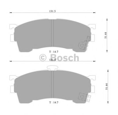 BOSCH 0 986 505 781 Тормозные колодки 