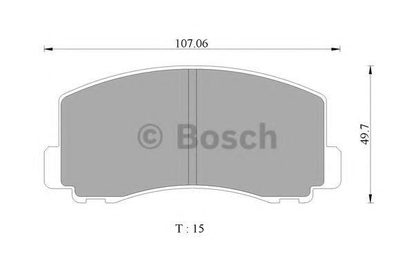 BOSCH 0 986 505 782 Тормозные колодки 