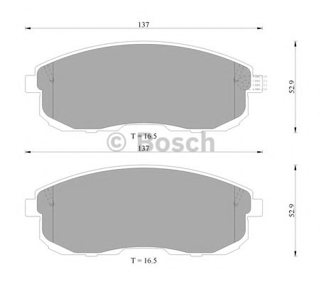 BOSCH 0 986 505 792 Тормозные колодки для NISSAN STAGEA (Ниссан Стагэа) BOSCH 0 986 505 792 Тормозные колодки для NISSAN STAGEA (Ниссан Стагэа)