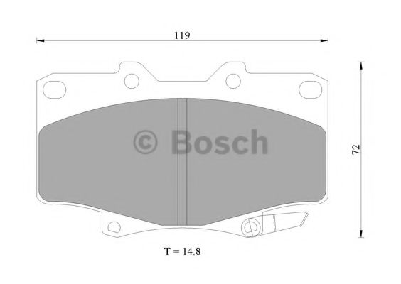 BOSCH 0 986 505 904 Тормозные колодки 