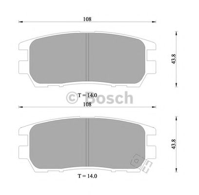 BOSCH 0 986 505 913 Тормозные колодки для MITSUBISHI PAJERO/SHOGUN (Митсубиши/митсубиси Пажэро/шогун) BOSCH 0 986 505 913 Тормозные колодки для MITSUBISHI PAJERO/SHOGUN (Митсубиши/митсубиси Пажэро/шогун)