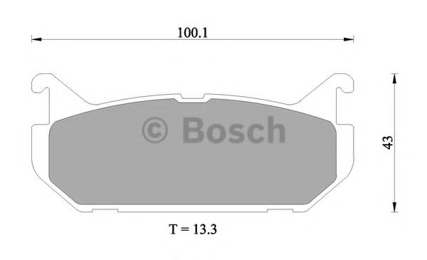 BOSCH 0 986 505 915 Тормозные колодки 