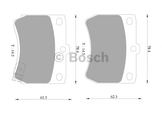 BOSCH 0 986 505 930 Тормозные колодки 