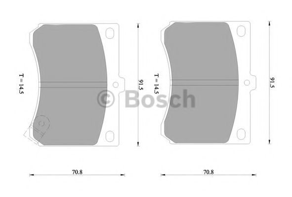 BOSCH 0 986 505 933 Тормозные колодки 