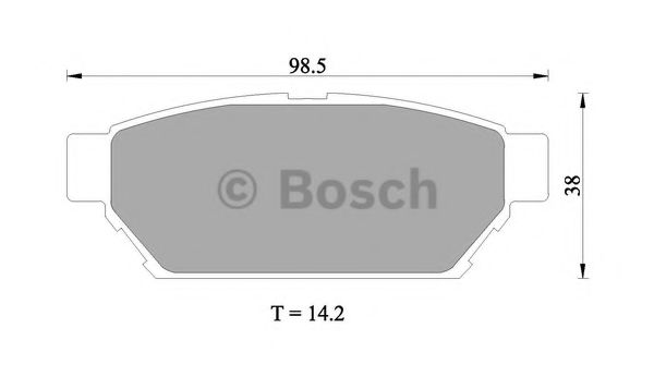 BOSCH 0 986 505 945 Тормозные колодки для MITSUBISHI MIRAGE (Митсубиши/митсубиси Мирагэ) BOSCH 0 986 505 945 Тормозные колодки для MITSUBISHI MIRAGE (Митсубиши/митсубиси Мирагэ)