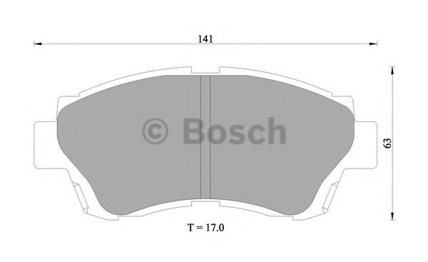 BOSCH 0 986 505 954 Тормозные колодки 