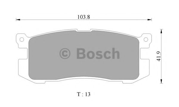 BOSCH 0 986 505 968 Тормозные колодки 