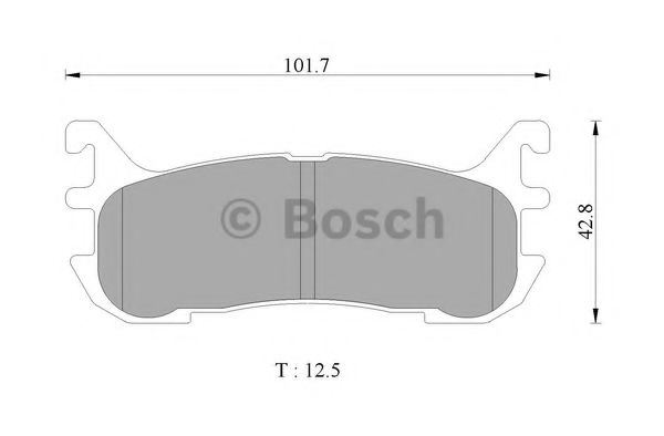 BOSCH 0 986 505 975 Тормозные колодки 