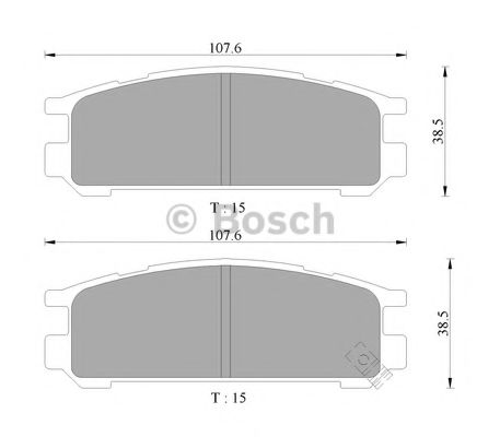 BOSCH 0 986 505 996 Тормозные колодки для SUBARU LEGACY OUTBACK (Субару Легаси аутбэк) BOSCH 0 986 505 996 Тормозные колодки для SUBARU LEGACY OUTBACK (Субару Легаси аутбэк)