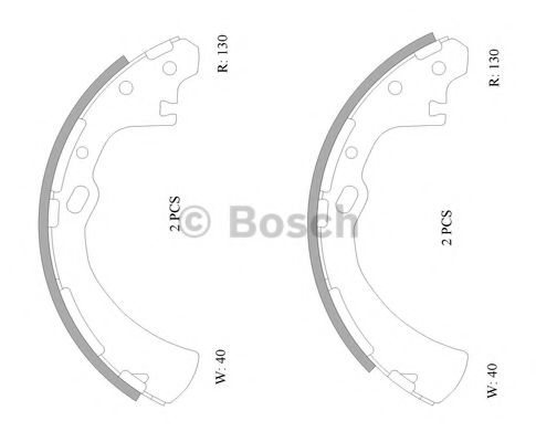 BOSCH 0 986 AB0 044 Тормозные колодоки задний мост для NISSAN URVAN (Ниссан Урvан) BOSCH 0 986 AB0 044 Тормозные колодоки задний мост для NISSAN URVAN (Ниссан Урvан)