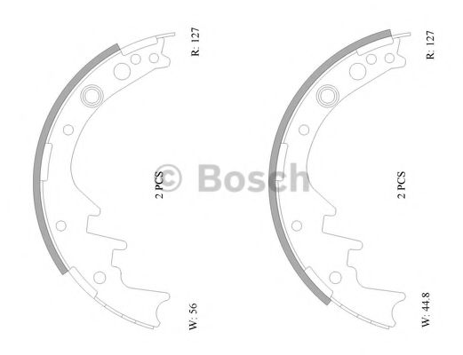 BOSCH 0 986 AB0 066 Тормозные колодоки задний мост для TOYOTA HILUX II (Тойота/тоета Хилуx 2) BOSCH 0 986 AB0 066 Тормозные колодоки задний мост для TOYOTA HILUX II (Тойота/тоета Хилуx 2)