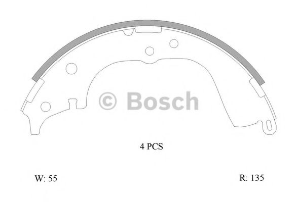 BOSCH 0 986 AB0 115 Тормозные колодоки задний мост для TOYOTA HILUX II (Тойота/тоета Хилуx 2) BOSCH 0 986 AB0 115 Тормозные колодоки задний мост для TOYOTA HILUX II (Тойота/тоета Хилуx 2)