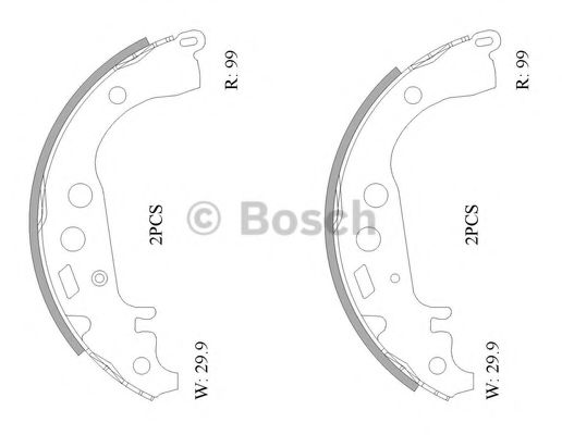 BOSCH 0 986 AB0 118 Тормозные колодоки задний мост для TOYOTA ECHO (Тойота/тоета Эчо) BOSCH 0 986 AB0 118 Тормозные колодоки задний мост для TOYOTA ECHO (Тойота/тоета Эчо)