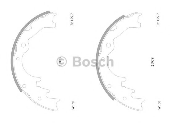 BOSCH 0 986 AB0 158 Тормозные колодоки задний мост для MAZDA (Мазда) BOSCH 0 986 AB0 158 Тормозные колодоки задний мост для MAZDA (Мазда)