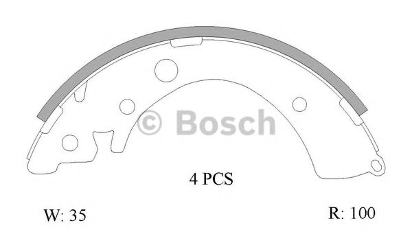 BOSCH 0 986 AB0 805 Тормозные колодоки для HONDA FIT II (Хонда Фит 2) BOSCH 0 986 AB0 805 Тормозные колодоки для HONDA FIT II (Хонда Фит 2)