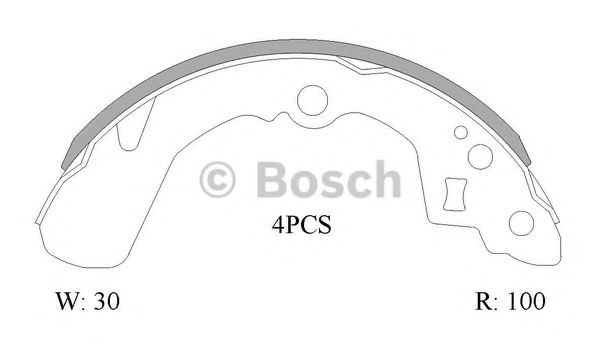 BOSCH 0 986 AB0 875 Тормозные колодоки задний мост для SUBARU JUSTY II (Субару Жустъ 2) BOSCH 0 986 AB0 875 Тормозные колодоки задний мост для SUBARU JUSTY II (Субару Жустъ 2)