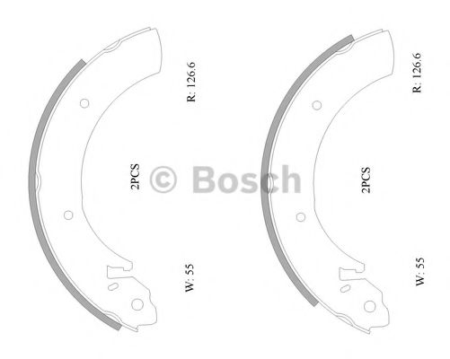 BOSCH 0 986 AB0 886 Тормозные колодоки для SSANGYONG KYRON (Сан-янг/санянг Кайрон) BOSCH 0 986 AB0 886 Тормозные колодоки для SSANGYONG KYRON (Сан-янг/санянг Кайрон)