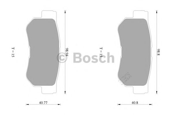 BOSCH 0 986 AB1 020 Тормозные колодки задний мост для SSANGYONG KORANDO (Сан-янг/санянг Корандо) BOSCH 0 986 AB1 020 Тормозные колодки задний мост для SSANGYONG KORANDO (Сан-янг/санянг Корандо)