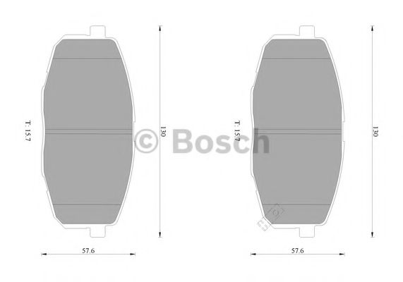 BOSCH 0 986 AB1 026 Тормозные колодки передний мост для KIA FORTE II (Киа Фортэ 2) BOSCH 0 986 AB1 026 Тормозные колодки передний мост для KIA FORTE II (Киа Фортэ 2)
