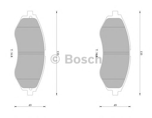 BOSCH 0 986 AB1 031 Тормозные колодки для PROTON SAVVY (Протон Саvvъ) BOSCH 0 986 AB1 031 Тормозные колодки для PROTON SAVVY (Протон Саvvъ)