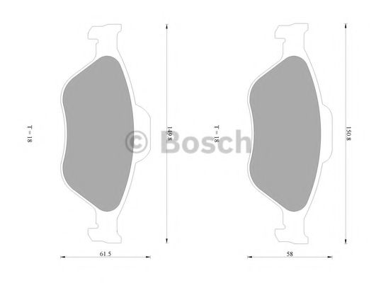 BOSCH 0 986 AB1 060 Тормозные колодки для MAZDA SOHO III (Мазда Сохо 3) BOSCH 0 986 AB1 060 Тормозные колодки для MAZDA SOHO III (Мазда Сохо 3)