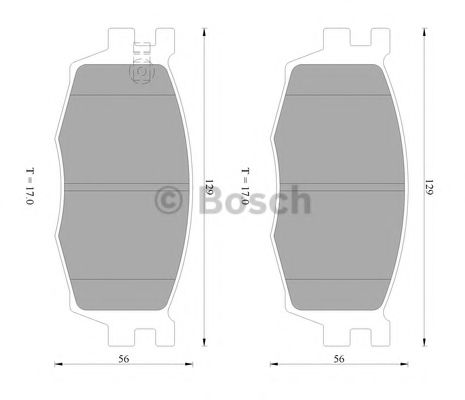 BOSCH 0 986 AB1 465 Тормозные колодки для HYUNDAI I20 (Хендай И20) BOSCH 0 986 AB1 465 Тормозные колодки для HYUNDAI I20 (Хендай И20)