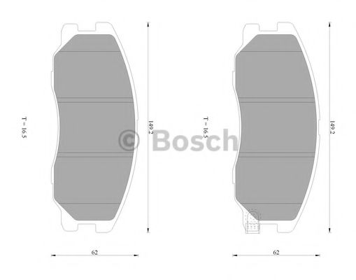 BOSCH 0 986 AB1 469 Тормозные колодки для CHEVROLET CAPTIVA (Шевроле Каптива) BOSCH 0 986 AB1 469 Тормозные колодки для CHEVROLET CAPTIVA (Шевроле Каптива)