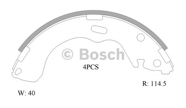 BOSCH 0 986 AB1 501 Тормозные колодоки задний мост для MAZDA TRIBUTE (Мазда Трибутэ) BOSCH 0 986 AB1 501 Тормозные колодоки задний мост для MAZDA TRIBUTE (Мазда Трибутэ)