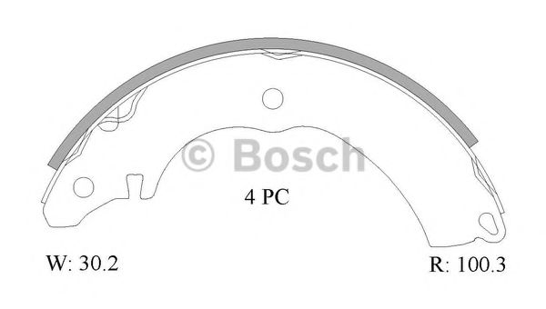 BOSCH 0 986 AB1 554 Тормозные колодоки задний мост для MITSUBISHI COLT VI (Митсубиши/митсубиси Кольт 6) BOSCH 0 986 AB1 554 Тормозные колодоки задний мост для MITSUBISHI COLT VI (Митсубиши/митсубиси Кольт 6)