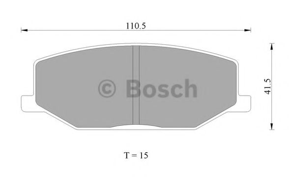 BOSCH 0 986 AB2 003 Тормозные колодки передний мост для SUZUKI JIMNY SIERRA (Сузуки Жимнъ сиэрра) BOSCH 0 986 AB2 003 Тормозные колодки передний мост для SUZUKI JIMNY SIERRA (Сузуки Жимнъ сиэрра)