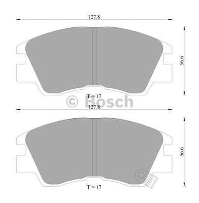 BOSCH 0 986 AB2 013 Тормозные колодки передний мост для MITSUBISHI COLT/RODEO (Митсубиши/митсубиси Cолт/родэо) BOSCH 0 986 AB2 013 Тормозные колодки передний мост для MITSUBISHI COLT/RODEO (Митсубиши/митсубиси Cолт/родэо)