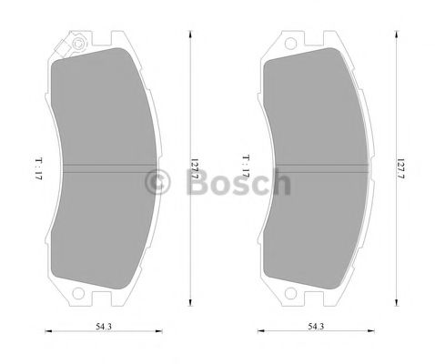 BOSCH 0 986 AB2 051 Тормозные колодки для SUBARU LIBERTY II (Субару Либэртъ 2) BOSCH 0 986 AB2 051 Тормозные колодки для SUBARU LIBERTY II (Субару Либэртъ 2)