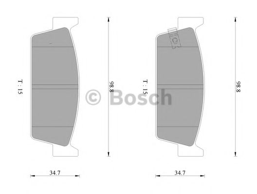 BOSCH 0 986 AB2 079 Тормозные колодки для NISSAN STAGEA (Ниссан Стагэа) BOSCH 0 986 AB2 079 Тормозные колодки для NISSAN STAGEA (Ниссан Стагэа)