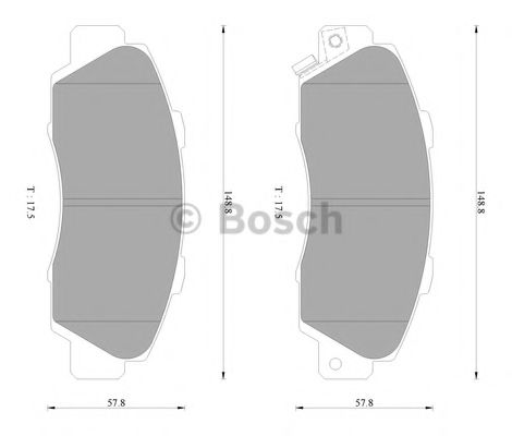 BOSCH 0 986 AB2 204 Тормозные колодки передний мост для HONDA SHUTTLE (Хонда Шуттлэ) BOSCH 0 986 AB2 204 Тормозные колодки передний мост для HONDA SHUTTLE (Хонда Шуттлэ)