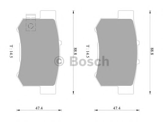 BOSCH 0 986 AB2 206 Тормозные колодки задний мост для HONDA SHUTTLE (Хонда Шуттлэ) BOSCH 0 986 AB2 206 Тормозные колодки задний мост для HONDA SHUTTLE (Хонда Шуттлэ)