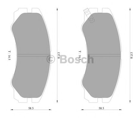 BOSCH 0 986 AB2 234 Тормозные колодки для OPEL FRONTERA B (Опель Фронтера б) BOSCH 0 986 AB2 234 Тормозные колодки для OPEL FRONTERA B (Опель Фронтера б)