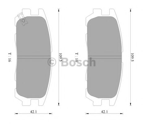 BOSCH 0 986 AB2 235 Тормозные колодки задний мост для OPEL FRONTERA B (Опель Фронтера б) BOSCH 0 986 AB2 235 Тормозные колодки задний мост для OPEL FRONTERA B (Опель Фронтера б)