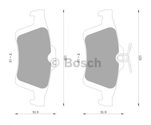 BOSCH 0 986 AB2 270 Тормозные колодки для VOLVO V50 (Вольво V50) BOSCH 0 986 AB2 270 Тормозные колодки для VOLVO V50 (Вольво V50)
