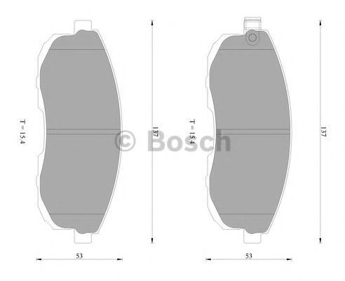 BOSCH 0 986 AB2 292 Тормозные колодки для NISSAN STAGEA (Ниссан Стагэа) BOSCH 0 986 AB2 292 Тормозные колодки для NISSAN STAGEA (Ниссан Стагэа)