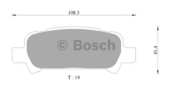 BOSCH 0 986 AB2 334 Тормозные колодки для SUBARU LIBERTY III (Субару Либэртъ 3) BOSCH 0 986 AB2 334 Тормозные колодки для SUBARU LIBERTY III (Субару Либэртъ 3)