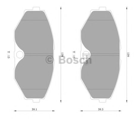 BOSCH 0 986 AB2 345 Тормозные колодки для NISSAN STAGEA (Ниссан Стагэа) BOSCH 0 986 AB2 345 Тормозные колодки для NISSAN STAGEA (Ниссан Стагэа)