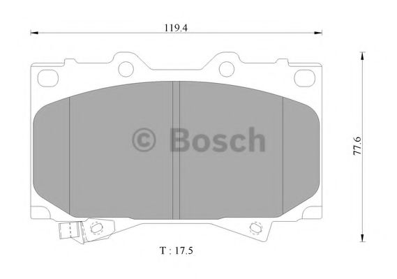 BOSCH 0 986 AB2 379 Тормозные колодки для TOYOTA PRADO (Тойота/тоета Прадо) BOSCH 0 986 AB2 379 Тормозные колодки для TOYOTA PRADO (Тойота/тоета Прадо)